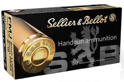 *250th SALE* Sellier & Bellot S&B 9x19mm 124gr. 50rds. (Limit 2 per Customer)