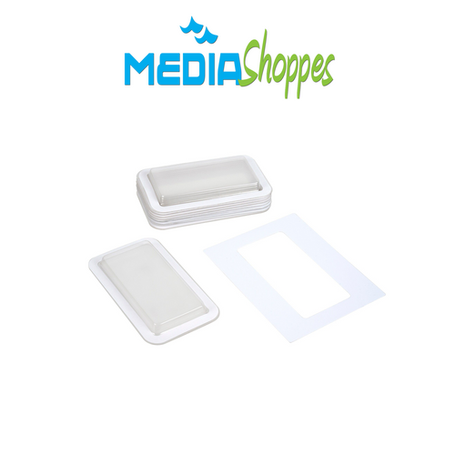 Plastic Dome Shakers - Rectangular