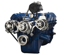 Ford 351 Cleveland Serpentine Pulleys and Brackets