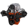Black Serpentine System for Big Block Chevy Supercharger - AC, Power Steering & Alternator