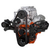 Black Serpentine System for Big Block Chevy Supercharger - AC, Power Steering & Alternator with Electric Water Pump