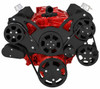 Black Serpentine System for SBC 283-350-400 - AC, Power Steering & Alternator