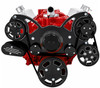 Small Block Chevy All Inclusive Wraptor Serpentine System w/ Electric Water Pump - Black Diamond