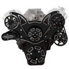 Black Diamond Big Block Chevy Wraptor Serpentine System, Front, PS