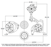 Black Chevy Big Block Gen. VI Serpentine Conversion Kit - Power Steering, Long Water Pump