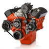 Black Chevy Big Block Serpentine Conversion Kit - AC, Alternator & Power Steering