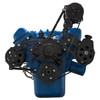 Black Ford 351C Serpentine System - AC, Power Steering & Alternator - EWP