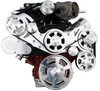 Chevy LS All Inclusive Wraptor Serpentine System for Edelbrock Superchargers - Polished Finishes