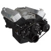 Black Chevy Big Block V-Belt System - Power Steering