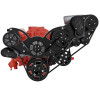 Black Diamond Chevy Small Block Serpentine Kit - ProCharger - AC, Alternator & Power Steering