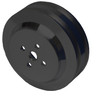 Stealth Black Ford Big Block Water Pump Pulley 2V - High Flow Ratio