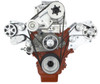 Chevy LS Engine Wide-Mount Serpentine Kit - Polished Finishes