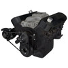 Stealth Black Chevy Big Block V-Belt System - Alternator Only, SWP, Right Side