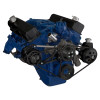 Stealth Black Ford 390 V-Belt System, Left