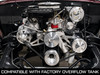 Stealth Black Ford FE 390 V-Belt System - Alternator & Power Steering with Saginaw Pump