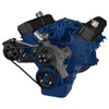 Stealth Black Ford 390 V-Belt System - Alternator Only, Right