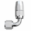 6AN 90 Degree High Pressure Hose End, Polished