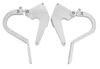 Ceramic Clear Coat 1966 - 1967 Chevy Nova  Trunk Hinges (Pair)