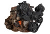 Stealth Black Chevy Straight 6 All Inclusive Wraptor Serpentine System, left
