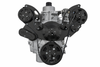 Stealth Black Chevy Straight 6 All Inclusive Wraptor Serpentine System (194 - 292)