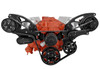 Black Diamond Small Block Chevy All Inclusive Wide Mount Wraptor Serpentine System  - Electric Water Pump