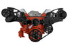 Black Diamond Big Block Chevy All Inclusive Wide Mount Wraptor Serpentine System  - Electric Water Pump