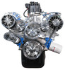 Small Block Ford Reaper Serpentine System, Clear Coat, Front, ACO