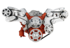 Big Block Chevy Wide Mount Wraptor Serpentine System, AC, Front