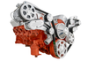 Big Block Chevy Wide Mount Wraptor Serpentine System, AC, Left