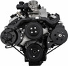 Stealth Black Chevy 8100 L18 V-Belt System - PS & ALT - LWP, Front
