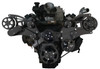 Stealth Black Chevy L18 All Inclusive Wraptor Serpentine System, Front, No AC