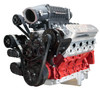 Chevy LS Magnuson TVS2650 Supercharged Reaper Serpentine System - Stealth Black, Right, No PS