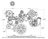 Chevy LS Magnuson TVS2650 Supercharged Reaper Serpentine System Dimensions