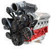 Chevy LS Magnuson TVS2650 Supercharged Reaper Serpentine System, Black Diamond