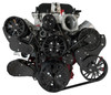 BLACK Chevy LS Magnuson Magnum TVS2650 Supercharged Reaper Serpentine System - FRONT