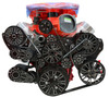 Chevy LS Whipple® 3.0L Inverted Supercharged Reaper Serpentine System, Black Diamond