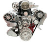 Chevy LS Whipple® Gen VI Top Mount Supercharged Reaper Serpentine System - Polished, front, No PS Chevy LS Whipple® Gen VI Top Mount Supercharged Reaper Serpentine System - Polished, front, No PS