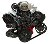 Chevy LS Whipple® Gen VI Top Mount Supercharged Reaper Serpentine System, Black Diamond, Front Chevy LS Whipple® Gen VI Top Mount Supercharged Reaper Serpentine System, Black Diamond, Front
