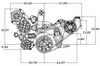 LT4 Serpentine System | CVF Racing Reaper Dual Belt System AC/PS/ALT Dimensions
