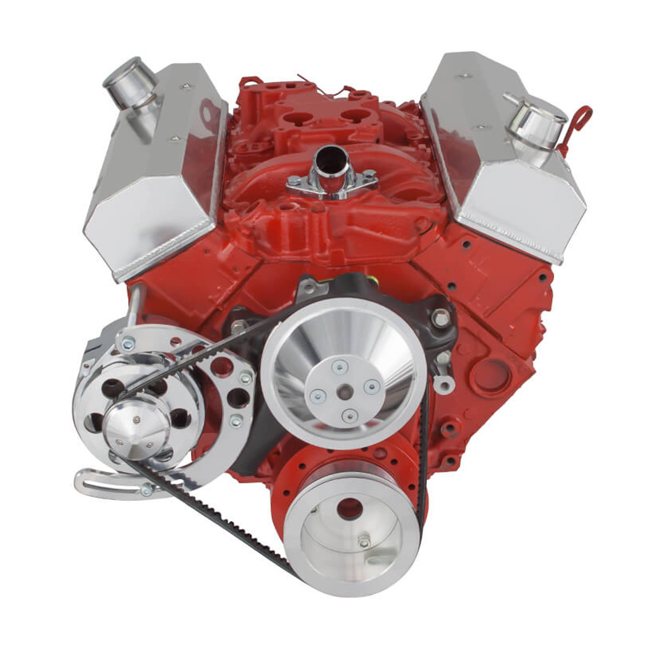 Chevy Small Block Engine Accessories VBelt Pulley Systems
