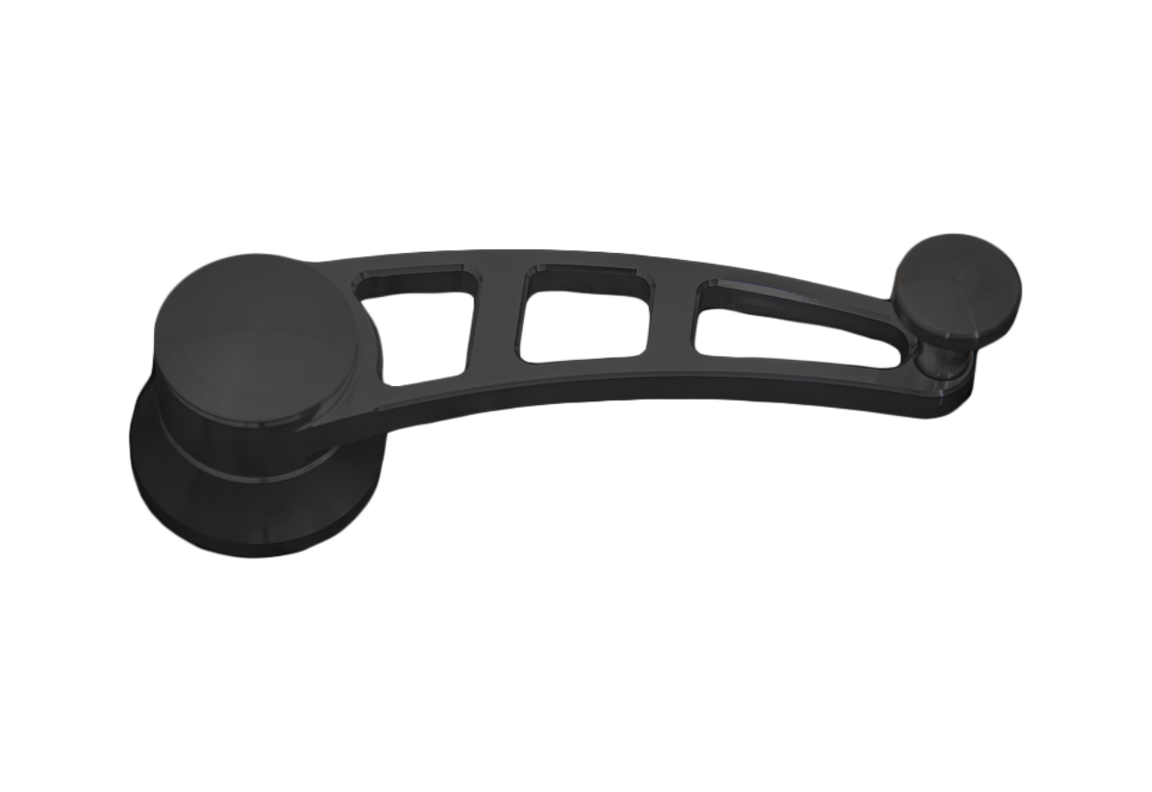 Pair Of 2 Black Window Crank Handles For Chevy Silverado & GMC Sierra Trucks (1999-2013)