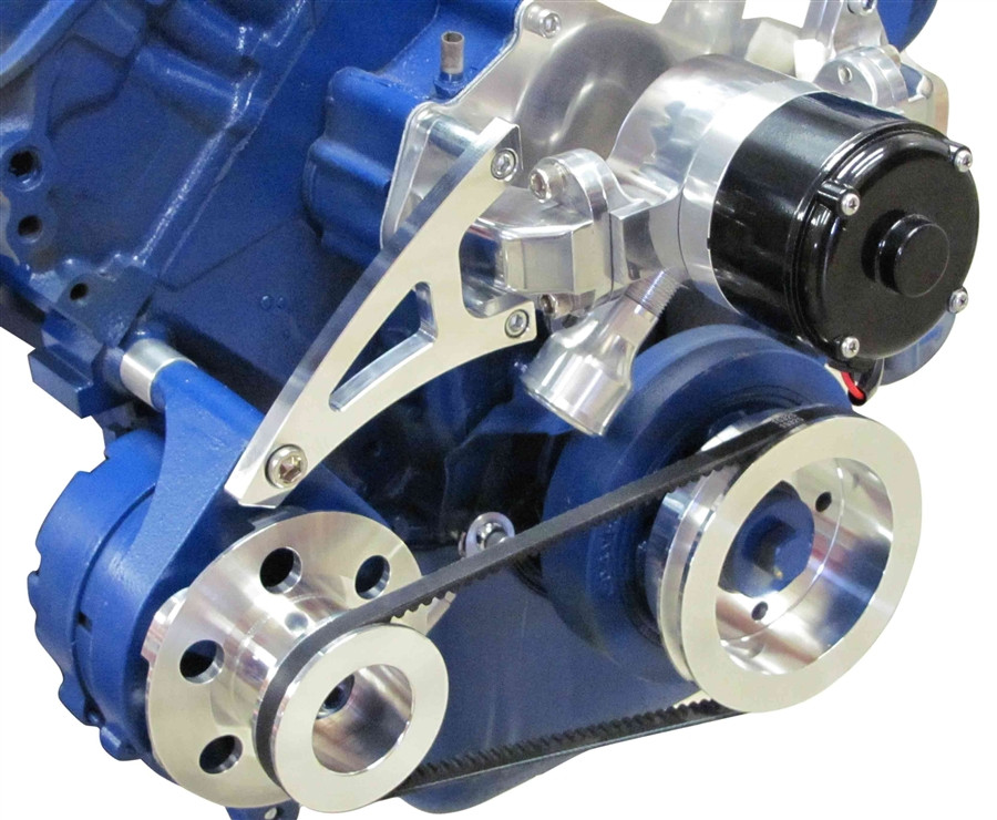 Proflow V Belt Drive & Alternator Bracket Kit Anodised Aluminium For Ford BB 429-460 Drivers Side Lo - Foto 11