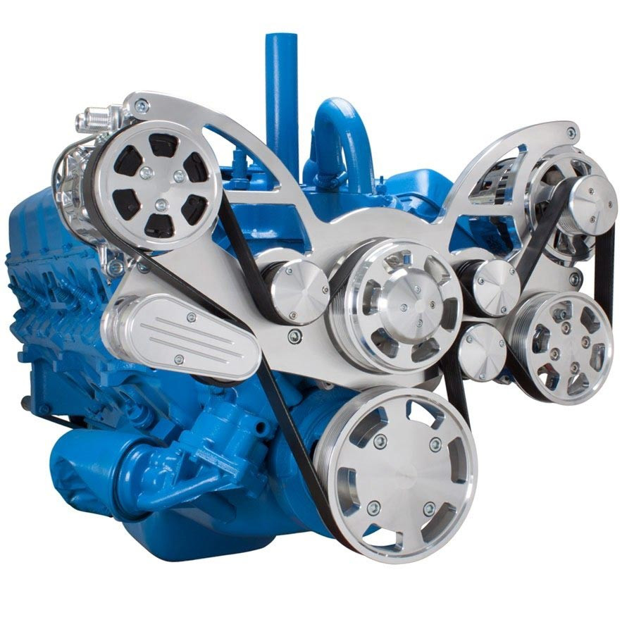 Serpentine Conversion Kit For Amc Jeep With Ac Power Steering