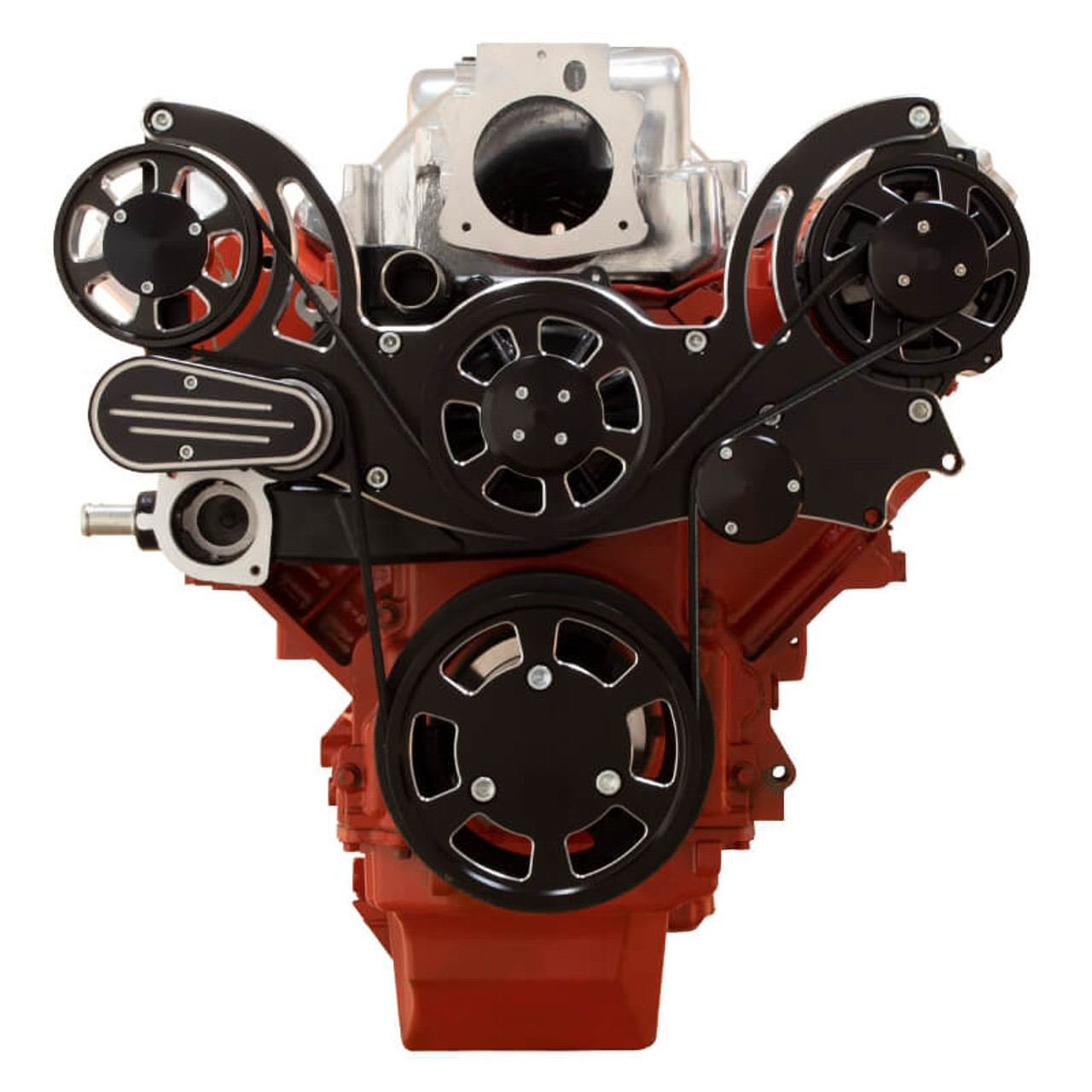 Chevy LS All Inclusive Mid-Mount Wraptor System - Black Diamond