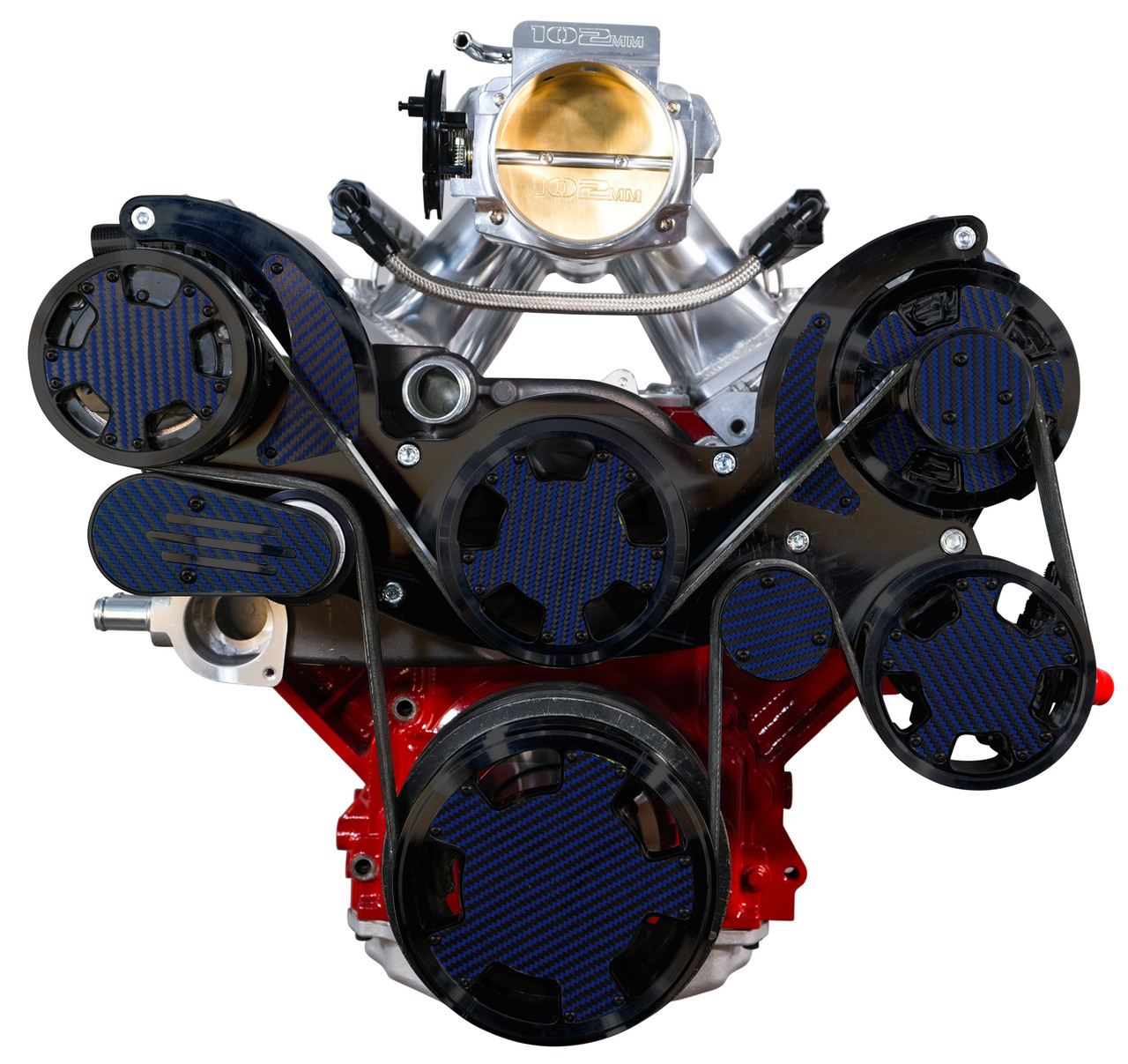 Chevy LS All Inclusive Mid-Mount Wraptor Serpentine System w