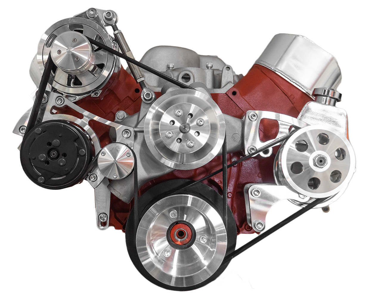 Chevy Big Block Serpentine Conversion Mid-Mount AC, Alternator