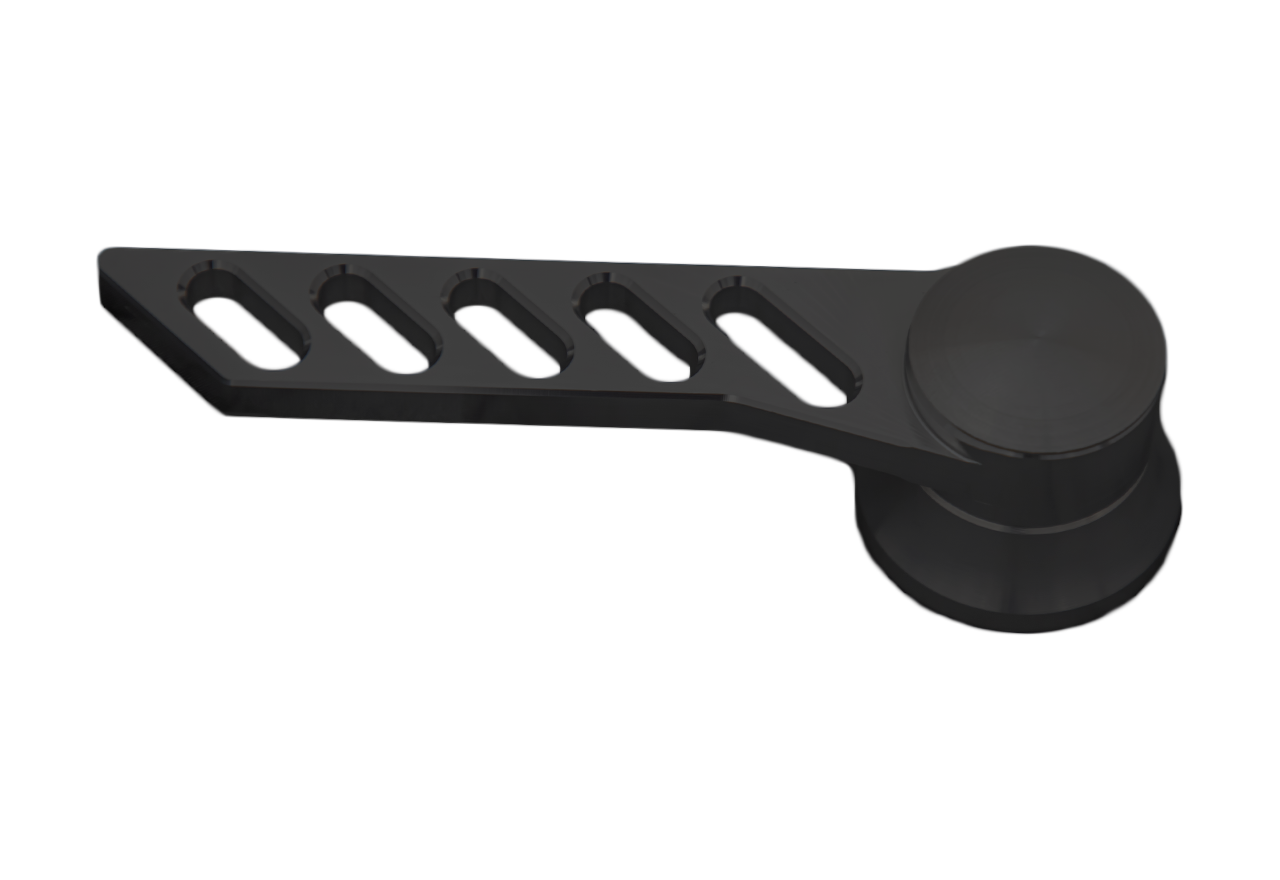 Stealth Black Universal Door Handle - Slotted Design (Pair) | CVF