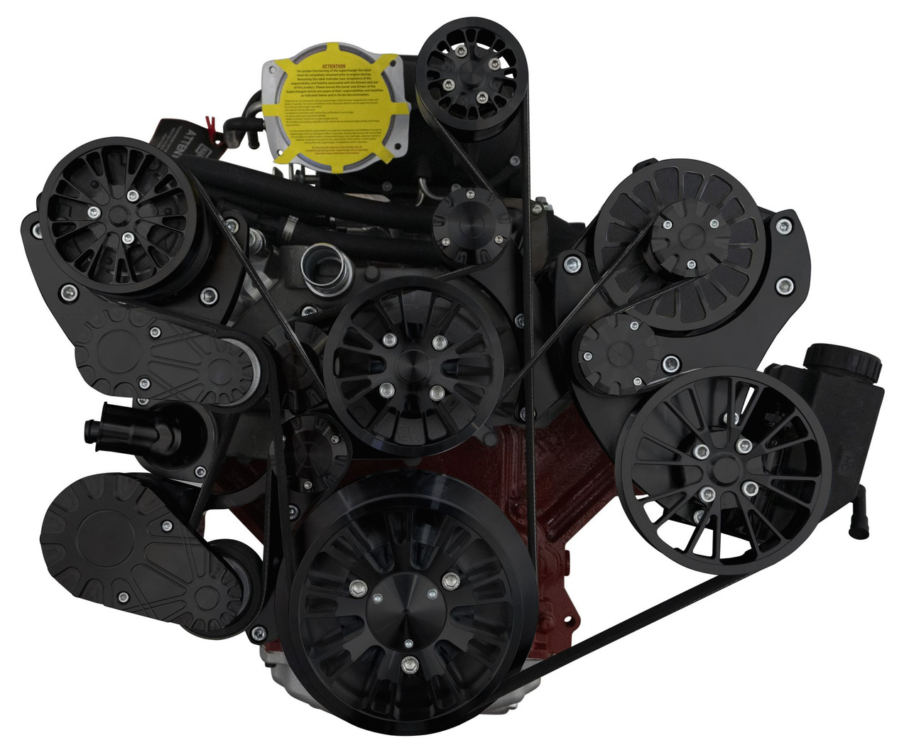 Chevy LS Supercharged Reaper Serpentine System - Harrop TVS2300 or