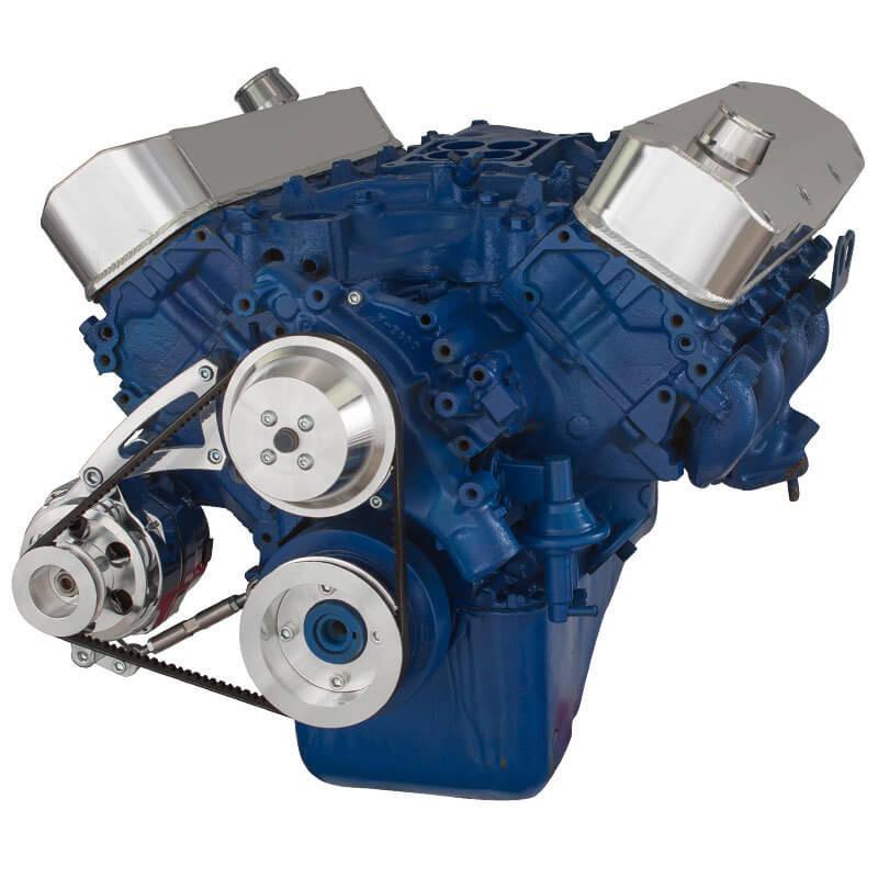 Big Block Ford VBelt Pulley System (429 & 460) Low Mount