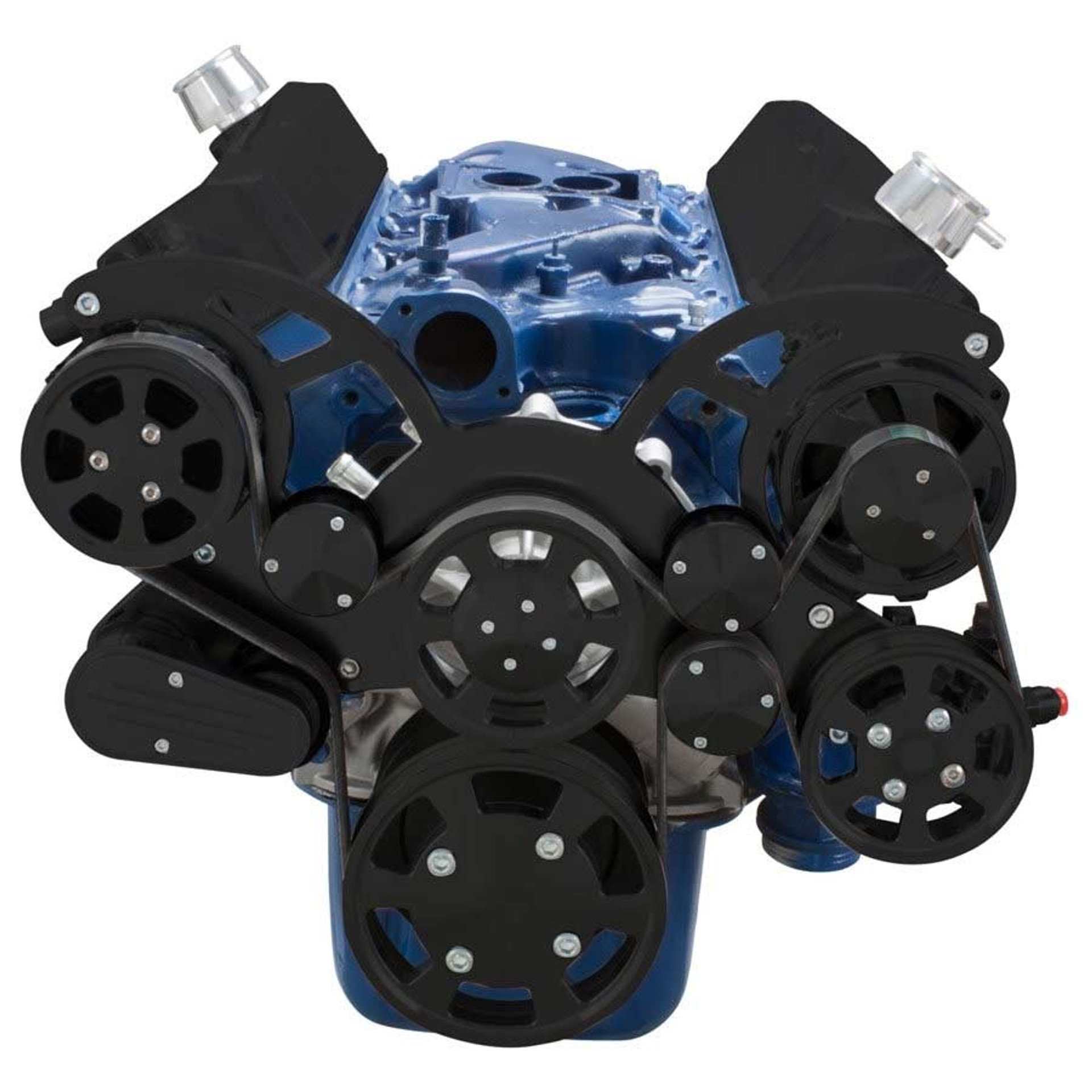 Black Ford Serpentine Brackets & Pulley Kit 289302 & 351W EWP